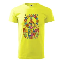 Peace and love - na výšku s květy