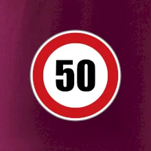 Dopravní značka - omezení rychlosti 50