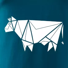 Origami kráva z boku