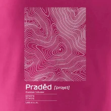 Praděd - vrstevnice v obdélníku