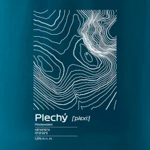 Plechý - vrstevnice v obdélníku