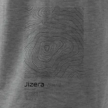 Jizera - vrstevnice v obdélníku