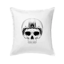 Motorkář lebka s kulatou hlavou