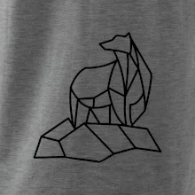 Geometrie lední medvěd na ledu