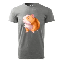 Morče - kreslené, bílo oranžové