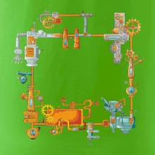 Steampunk barevná sestava