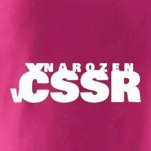 Nápis - Narozen v ČSSR