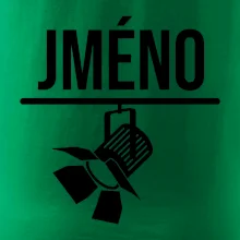 Jméno a nápis na zádech - stage crew