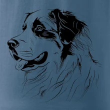 Bernský salašnický pes černá kresba