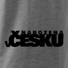 Nápis - Narozena v Česku