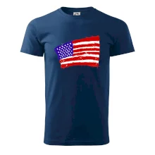 Americká vlajka ohnutá