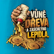 Vůně dřeva a zaschlýho lepidla - kapající lepidlo a letokruhy