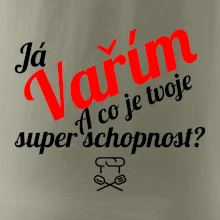 Já vařím - tvoje superschopnost? šikmý nápis