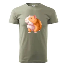 Morče - kreslené, bílo oranžové