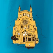 Mallorca - katedrála a tramvaj