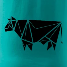 Origami kráva z boku