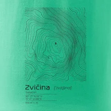 Zvičina - vrstevnice v obdélníku