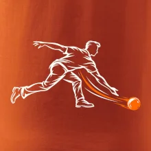 Bowling dynamická silueta hráče