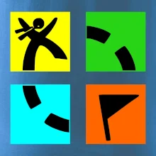 Geocaching logo barevné
