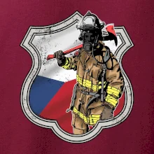 Hasič erb - Česká vlajka