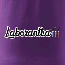 Laborantka a zkumavky