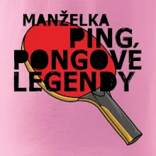 Manželka ping pongové legendy