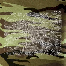 Mapy měst černobílé Praha