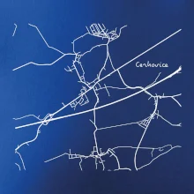 Černobílá mapa Cerhovice 267 61