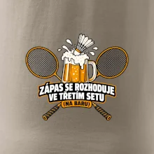 Badminton třetí set na baru