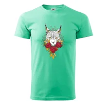 Rys s červenými růžemi  (Pecka design)