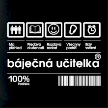 Čárový kód  - Báječná učitelka