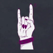 Rocková ruka dámská