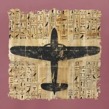 Egyptské hieroglyfy letadlo