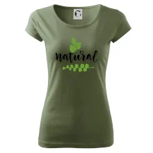 Natural - nápis v listech