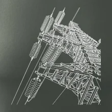 Nákres stožáru vysokého napětí