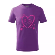 Svatba - kreslené srdce