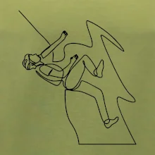 Lezec na skále jedním tahem