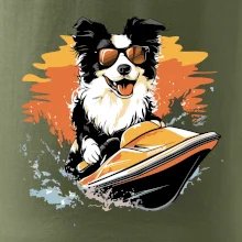 Border Kolie na vodním skútru