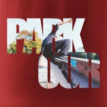 Parkour nápis ve městě