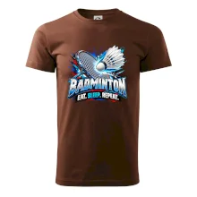 Badmintonová raketa s košíčkem eat sleep repeat