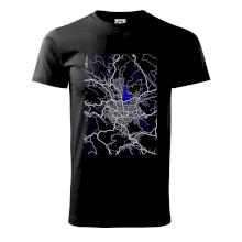 Jablonec nad Nisou - Mapa s vodními toky