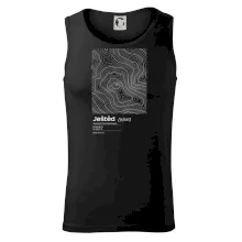 Ještěd - vrstevnice v obdélníku