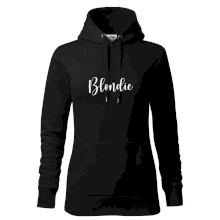 Párové mikiny - Nejlepší kámošky - barva vlasů (Velký nápis a vaše jména na rukávu)