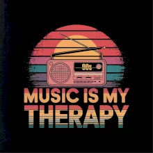 90s Music is my therapy - přenosné rádio