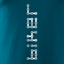 Biker nápis na výšku řetěz