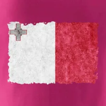 Vlajka Malta okousaná