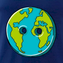 Planeta země knoflík (Pecka design)