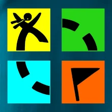 Geocaching logo barevné