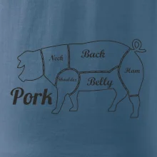 Prase nákres rozřezání