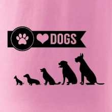 I love dogs - tlapka